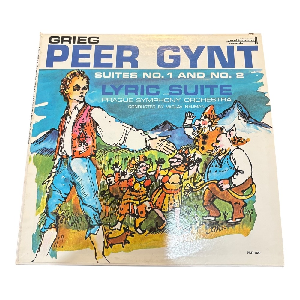 Grieg Peer Gynt Suites 1 & 2 Lyric Suite Prague Symphony Vaclav Neumann  Vinyl